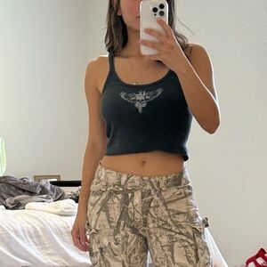 Brandy Melville Black Crop Top